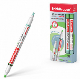 Текстовыделитель Erich Krause V-16 Visioline Neon+Pastel зеленый 