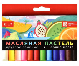 Пастель Феникс 12цв Фрукты масляная 59085