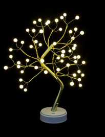 Гирлянда В Дерево 54 led 50см тепло-белый USB +бат