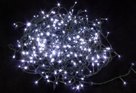 Гирлянда В 400 led шнурок белый т/з пр 28м IP20 5