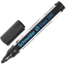 Маркер Schneider Maxx 290 пулевидный 3мм черный для доски