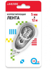 Корректирующая лента deVente 5мм*12м полупрозрачный корпус