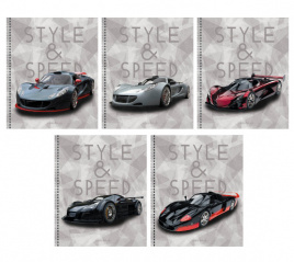 Тетрадь 80л спираль Style and speed КЭ