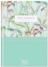 Скетчбук Mint emotion А5 80л 80г/м2 салатовый сшивка БД 9063