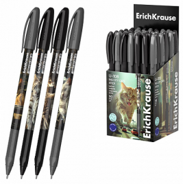 Ручка шар ЕК63103 U-108 Stick Big City Cats Ultra Glide Technology синяя 1,0мм, толщ