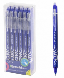 Ручка Пиши-стирай Yalong Erasable 0,5мм игольчатый автомат гелевая синяя