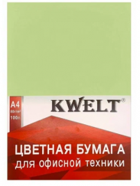 Бумага офисная Kwelt Intensive А4 100л 80г/м светло-зеленый