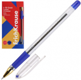 Ручка шар ЕК61041 L-30 Gold Stick&Grip Classic синяя 0,7мм