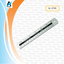 Линейка 15см AL3749 алюминиевая 2шкалы