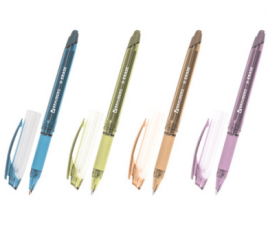 Ручка пиши-стирай BRAUBERG X-ERASE PASTEL 0,7мм грипп гелевая синяя