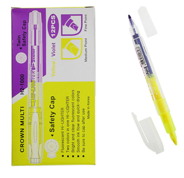 Текстовыделитель Crown Multi Hi-Lighter голубой, 1-4мм фото 1