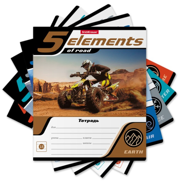 Тетрадь 18л линия Elements ЕК51422 фото 1