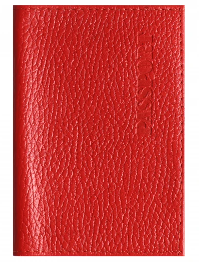 Обложка для паспорта KLERK Elegant кожа тиснение отстрочка 213958/Р красная фото 1