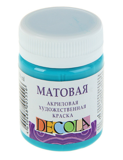 Акрил матовый Декола 50мл бирюзовый фото 1