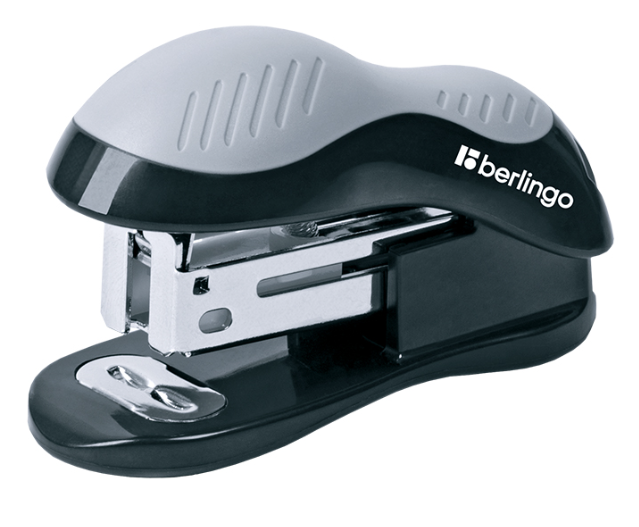 Степлер Berlingo №24/6, 26/6 15л Office Soft мини черный фото 1