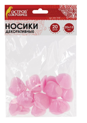 Носики декор ОСТРОВ СОКРОВИЩ 20*15мм 20шт РОЗОВЫЕ 661338 фото 1