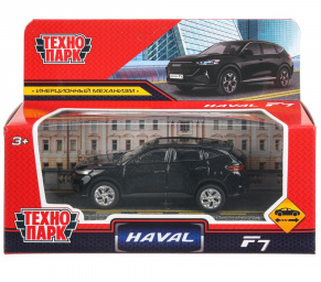Авто металл haval f7 длина 10,5 см, инерц, черный, в кор. Технопарк в кор.2*36шт фото 1