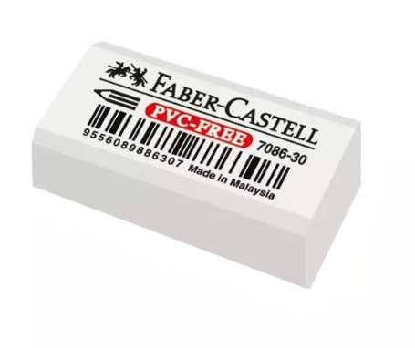 Ластик Faber Castell PVC-free прямоугольный в пленке 41*18*11мм фото 1