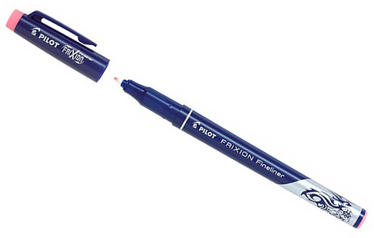 Линер Пиши-стирай Pilot Erasable Frixion Fineliner светло-розовый 0,45мм фото 1