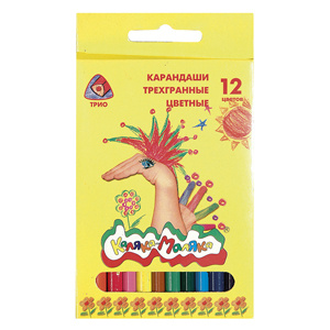 Карандаши Каляка-Маляка 12цв трехгранные дере фото 1