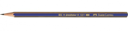 Карандаш ч/гр GoldFaber HВ синий с золотой пол фото 1