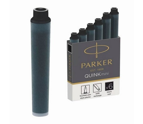 Баллончики PARKER Cartridge Quink Mini черные 1950 фото 1