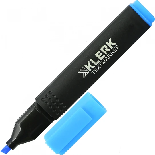 Текстовыделитель KLERK голубой Basic 211875 фото 1