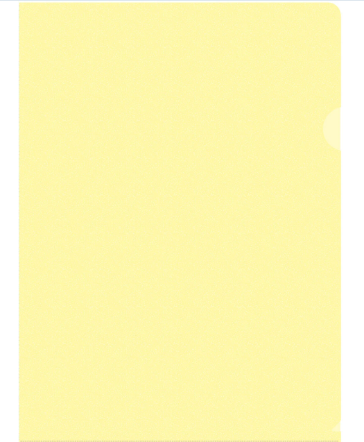 Папка-уголок Бюрократ Pastel 0,18мм желтый фото 1
