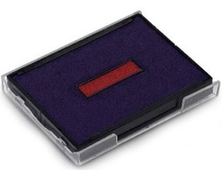 Штемпельная подушка смен Trodat 4750 сине-красная для штампов 4941, 4755, 4750, 4750L, 45*33мм фото 1