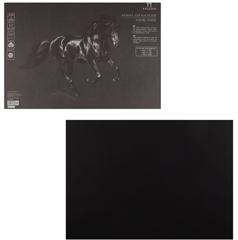 Бумага для пастели 350*500 1л 160г/м2 Палаццо Dark night с тиснением Холст Лилия Холдинг  фото 1