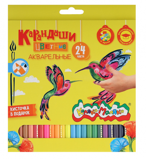 Карандаши Каляка-Маляка 24цв акварельные КАККМ24 фото 1