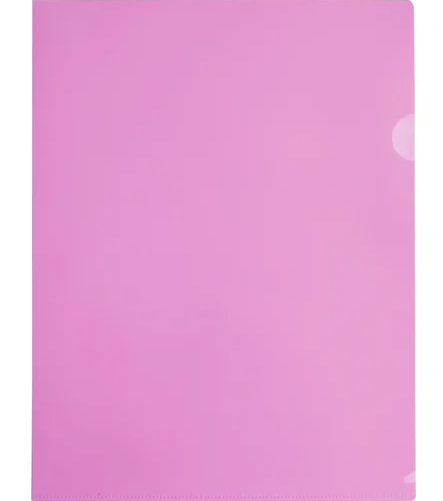 Папка-уголок Бюрократ Pastel 0,18мм розовый фото 1