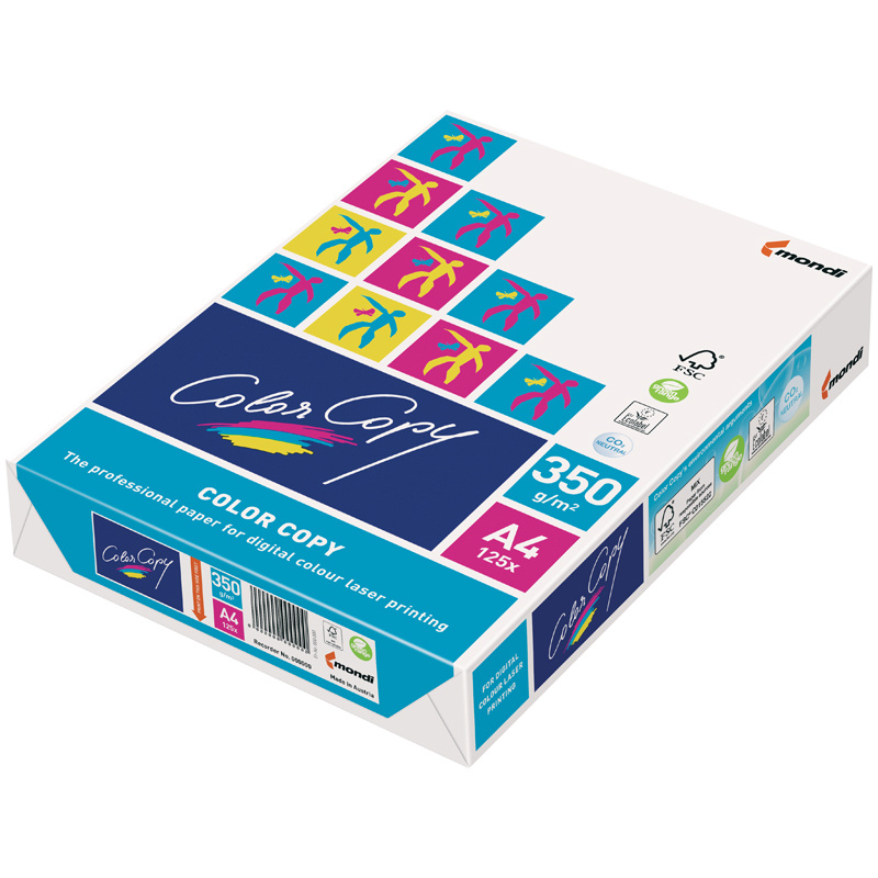 Бумага офисная Color copy 350г А4 125л Mondi фото 1