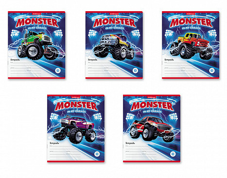 Тетрадь 18л линия Monster Car ЕК49204 фото 1