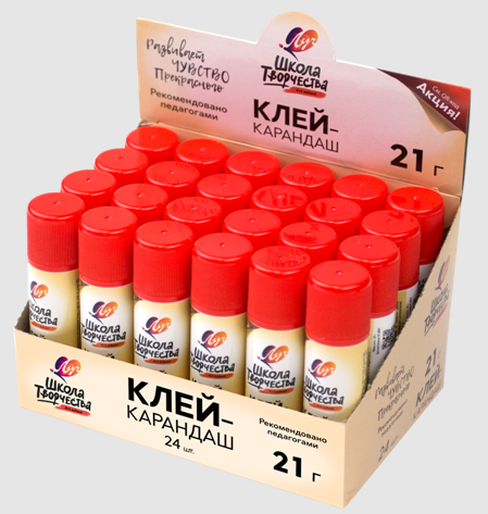 Клей-карандаш Луч 21г Школа творчества фото 1