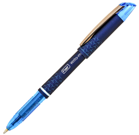 Ручка шар Flair Writo-Meter Silk синяя 0,6мм игольчатый фото 1