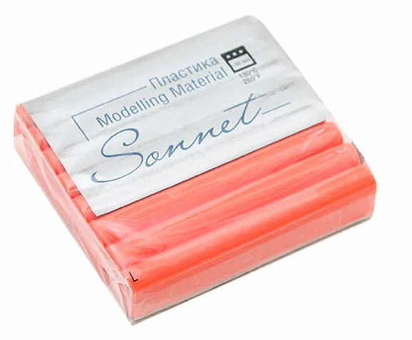 Пластика Sonnet брус 56г коралловый фото 1