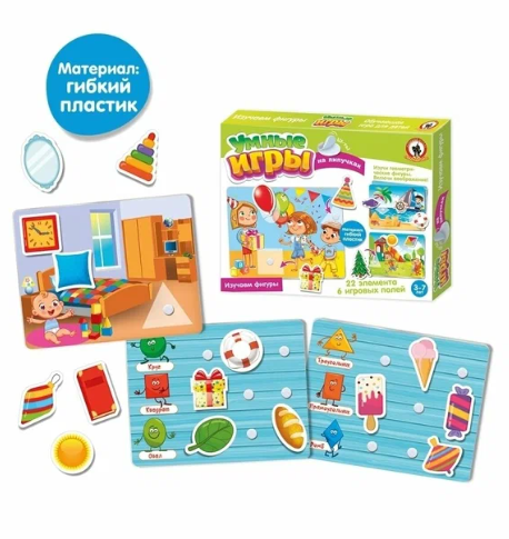 Игра Умные игры на липучках Изучаем фигуры 04305 фото 1