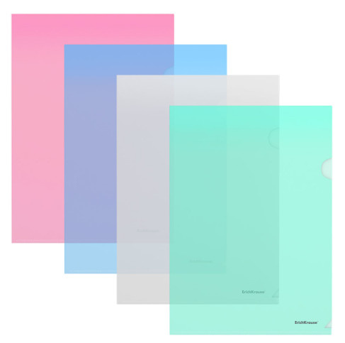 Папка-уголок ЕК А4 Glossy Classic ассорти 0,18мм фото 1