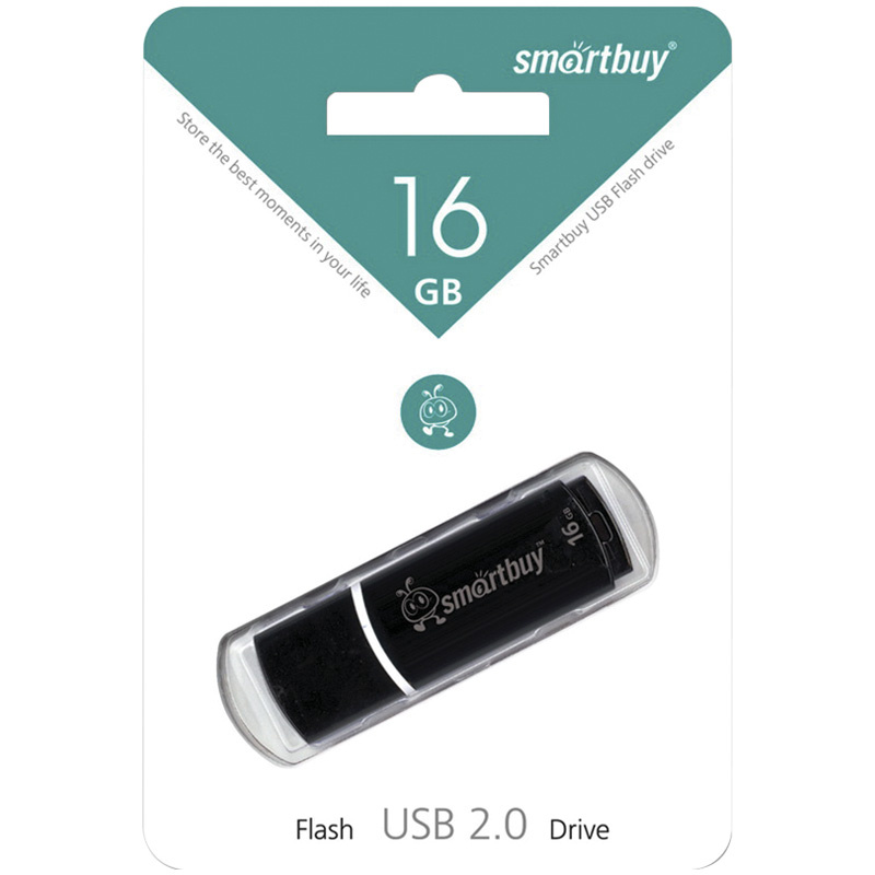 Карта памяти USB 2.0 16Gb Smart Bay Clue черная фото 1