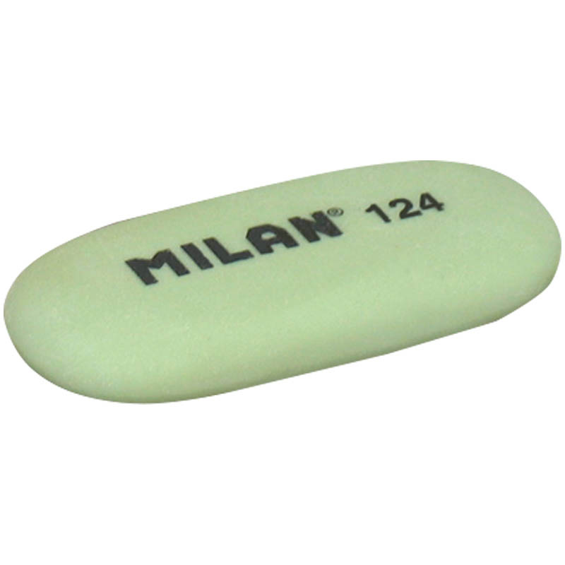 Ластик MILAN 124 овальный малый 49*23*9мм фото 1