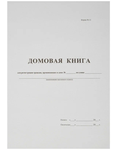 Домовая книга А4 16л скрепка офсет 380663 фото 1
