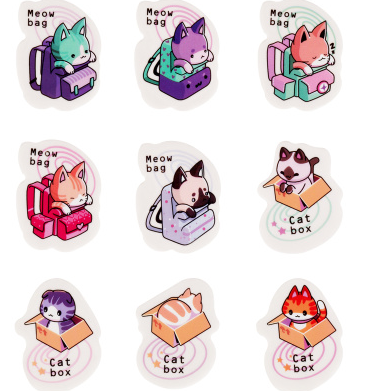 Ластик MESHU Meow-bag фигурный, термопластичная резина, 40*30*13мм фото 1