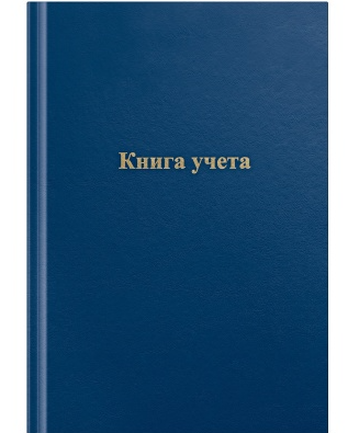 Книга учета 96л А4 Спейс бумвинил синий офсет клетка фото 1