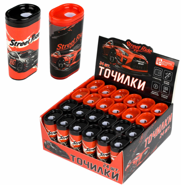 Точилка Феникс Городские гонки 1отв пластик фото 1