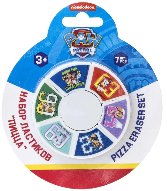 Ластик АкХ Paw Patrol Пицца 1шт 14*12*1см PPGS-UA1-ER-BL10PPGS-UA1-ERPZA-BL7																 фото 1