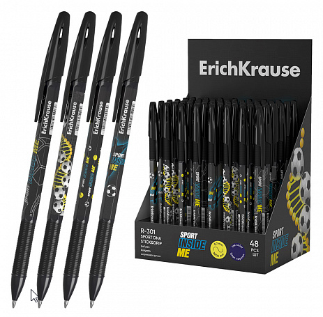Ручка шар ЕК61006 R-301 Stick&Grip Sport DNA синяя 0,7мм фото 1
