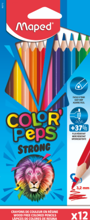 Карандаши Maped 12цв Color Pep's STRONG 862712 фото 1