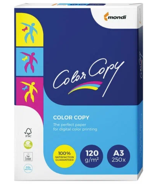 Бумага офисная Color copy 120г А3 250л Mondi фото 1