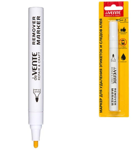 Маркер deVente для удаления этикеток, скотча Repair & Craft Remover, прозрачный, 4мм, круглый ко фото 1